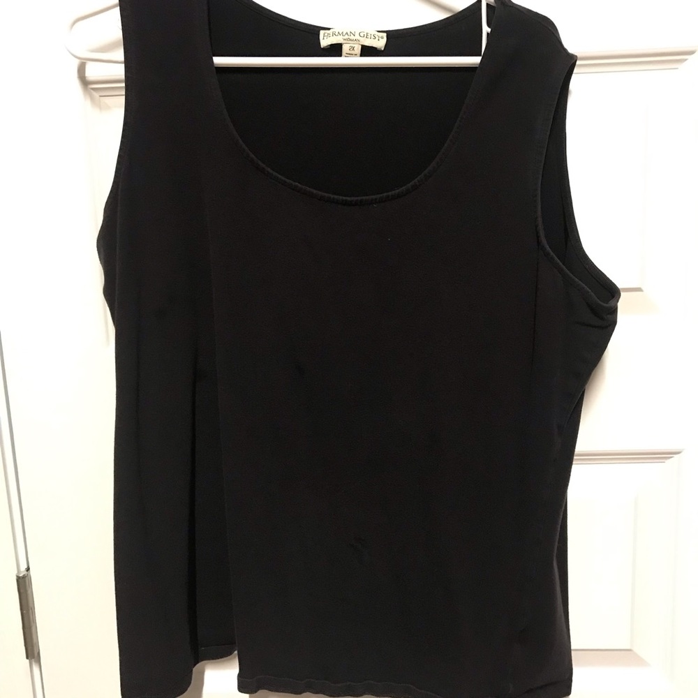 Black tank top